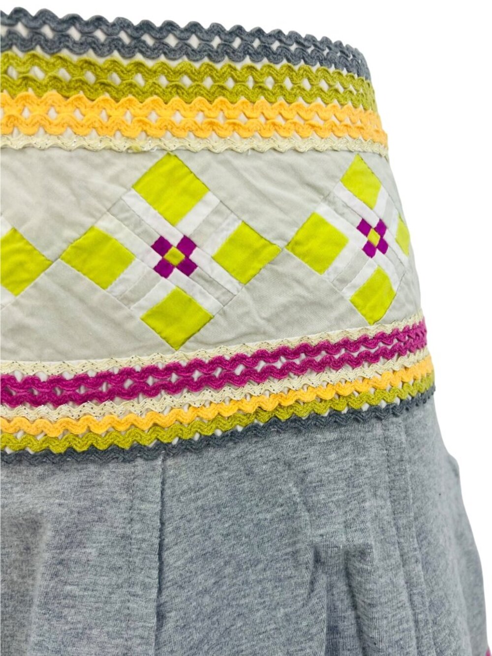 VTG Free People Archival 2004 Eagle Tag Mini Skirt 6| Y2K Indie Sleaze Boho Luxe - Picture 3 of 16